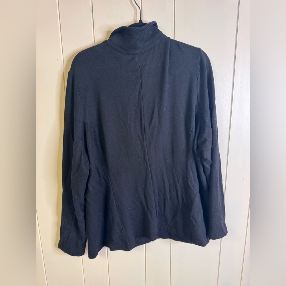 Tahari Long Sleeve Collared Cardigan 2X - Picture 2 of 4